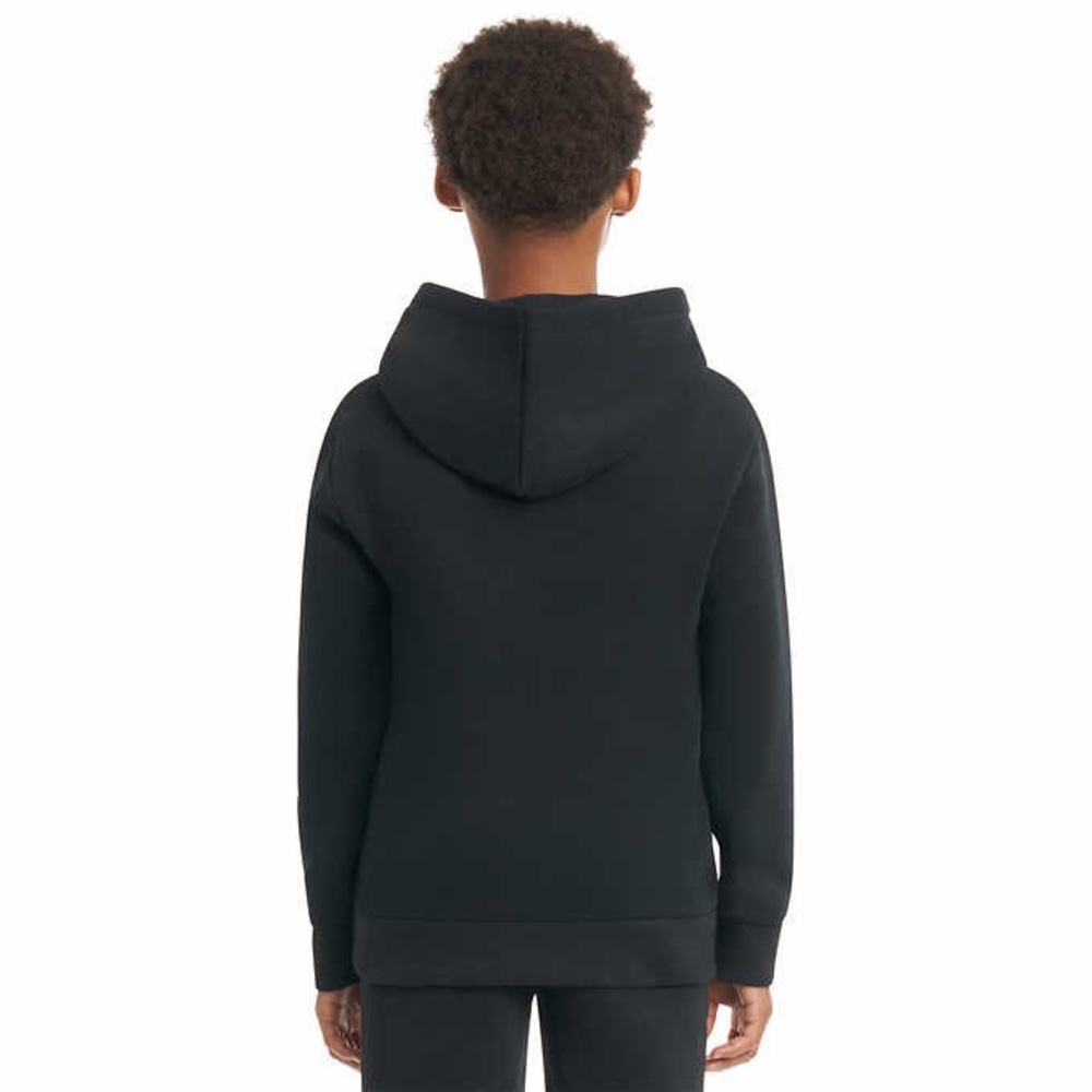 PUMA Unisex Fleece Pullover Hoodie in Black - Picture 2 of 7